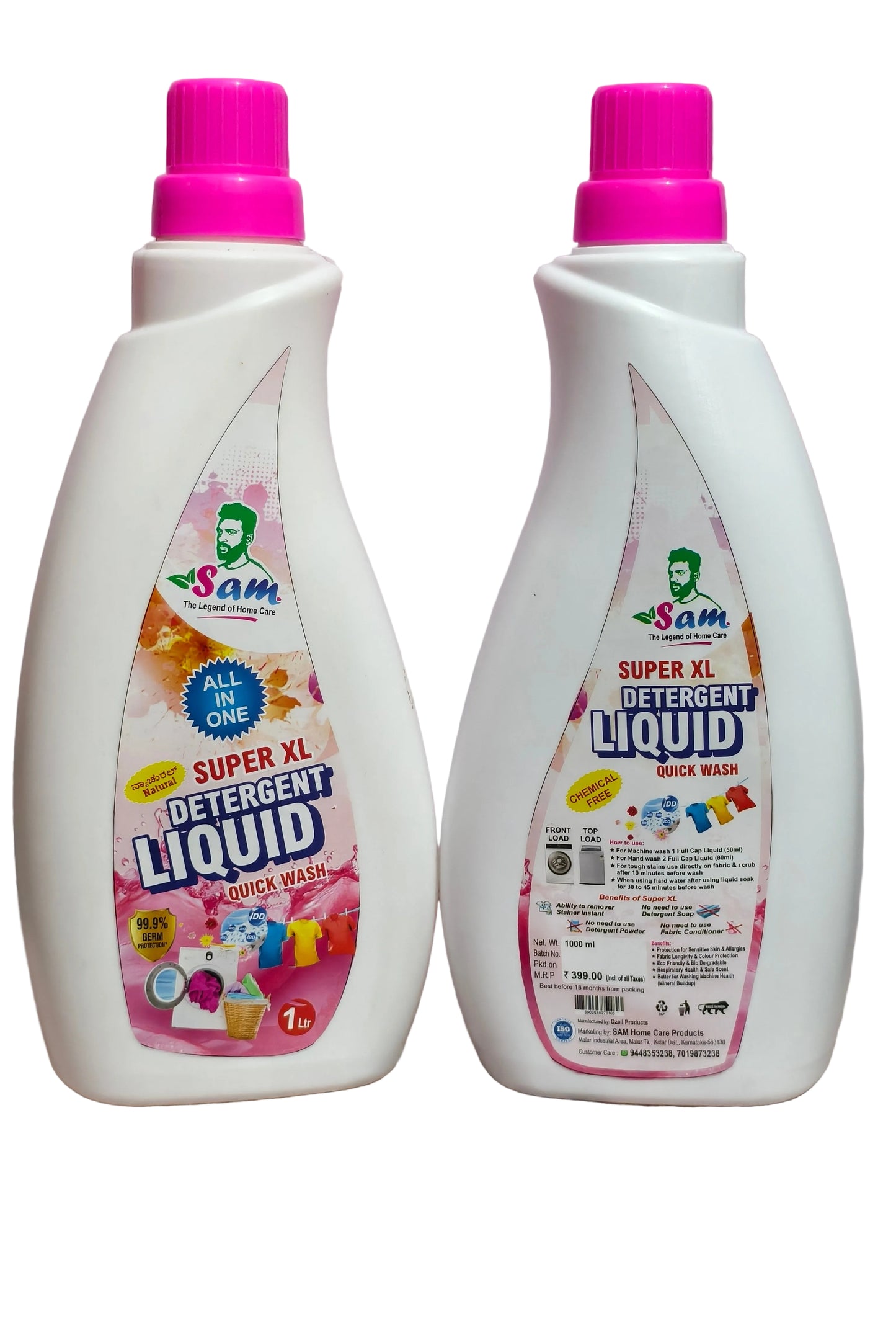 All in one natural detergent liquid