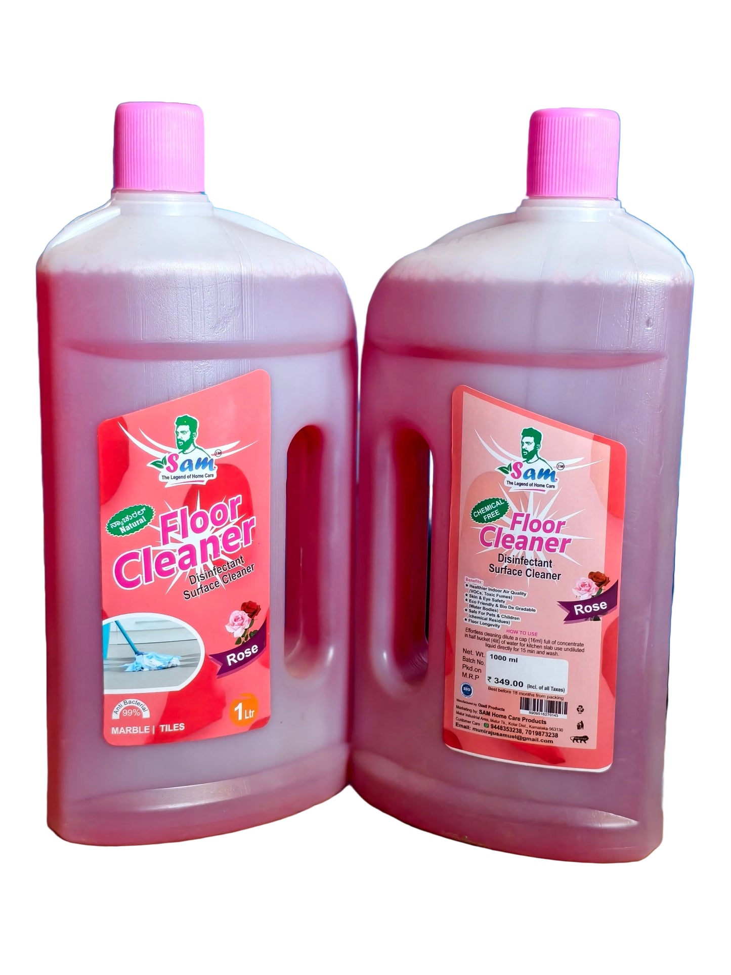 Sam Natural Floor Cleaners
✨ 5 Fragrances | 100% Natural ✨
💥 BUY 1 GET 1 FREE 💥
💰 Price: ₹399 (MRP: ~~₹699~~)
📉 Flat 43% Discount!